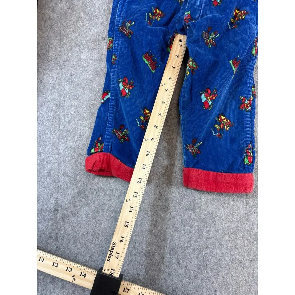 Vintage 80s OshKosh B'gosh Corduroy Overalls Pants Kids 3T Cute Cotton AOP USA